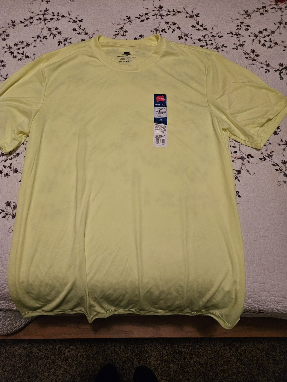 Hanes Men’s Short-Sleeve Crew Performance Tee - Neon Yellow